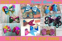 Ultimate Mermaid Hair Bow Bundle Template Product Image 1