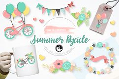 Summer bicycle graphics and illustrations Product Image 1