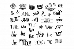 Handwritten catchwords and design elements Product Image 2