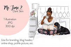 Fashion illustration - Me Time 2 - Dark Skin Product Image 1