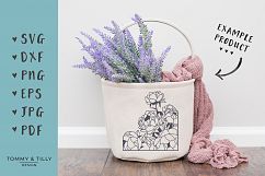 Peonies x 3- SVG EPS DXF PNG PDF JPG Cutting File  Product Image 4