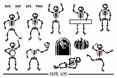 Halloween Skeleton SVG / PNG / EPS / DXF files Product Image 1