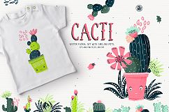 Cacti With Smiling Pots Product Image 1