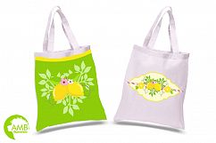 Lemon frames and embellishments graphics, illustrations AMB-891 Product Image 4