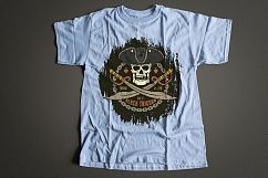 Pirate logos set with grunge Product Image 12