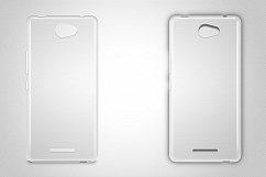 BQ U LITE TPU Clear Case Mockup Back View Product Image 3