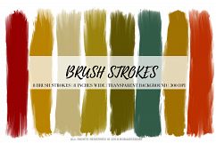Brush Strokes, Digital Brush Strokes Product Image 1