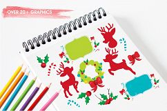 Christmas Reindeer graphics and illustrations Product Image 3