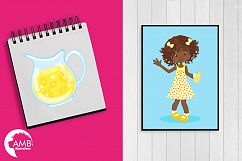 Lemonade clipart, lemonade girls, clipart graphics, illustrations AMB-897 Product Image 3