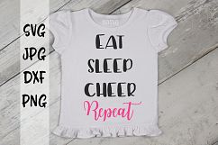 Eat, Sleep, Cheer, Repeat, SVG Product Image 1