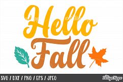 Fall, SVG, Hello Fall, Autumn, October, Leaves, Fall Y'all Product Image 1