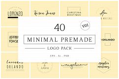 200 Minimal Premade Logo Bundle Product Image 2