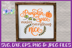 Fall Pumpkin Spice Thanksgiving SVG for Cricut &amp; Silhouette Product Image 3