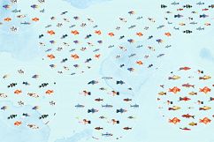 Aquarium Fishes Watercolor Clipart Product Image 8