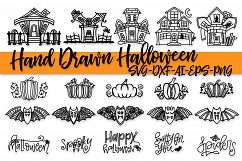 Hand Drawn Halloween Bundle - 20 Fun Halloween Doodles SVG Product Image 1