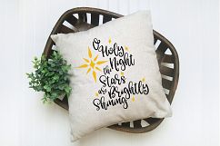 O Holy Night SVG - Christmas SVG Cut File - DXF PNG EPS JPG Product Image 6