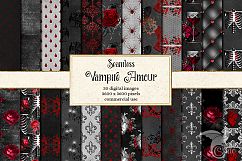 Vampire Amour Digital Paper and Clipart Product Image 1