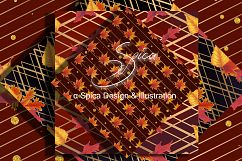Gold autumn digital paper Product Image 5