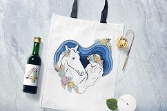 Horses, flowers &amp; alphabet – Vector Paper Art Style Product Image 8