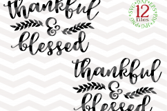 Thankful and blessed SVG - Thanksgiving Svg - Fall Svg Product Image 1