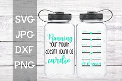 Running your mouth doesn't count as cardio, svg Product Image 1