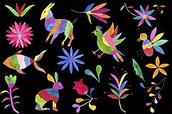 Watercolor Otomi Clipart, Otomi Clip Art, Fiesta Clipart Product Image 3