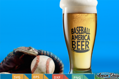 Baseball american, beer sticker Product Image 1