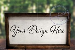 Farmhouse style wood sign mockups in PSD | JPG | PNG Product Image 3