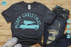 Christmas Car With Tree Svg, Dxf, Png, Eps Product Image 2