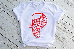 Santa Claus beard SVG Christmas tackle santa 1056s Product Image 3