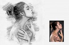 Pencil Sketch Art Photoshop Action Product Image 21