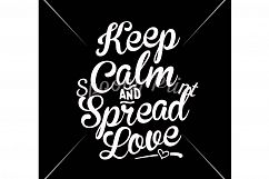 Keep calm and spread love Printable Product Image 2