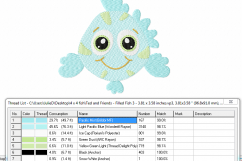 Cute FISH Multipack ~ 3 Filled Super Cute Fish Machine Embroidery Designs - Instant Download ~ Here Fishy Fishy Fishy Product Image 7