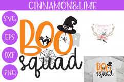 Boo Squad Kids Halloween SVG Cut File Product Image 1