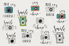 Set of cameras with letterings. Product Image 2