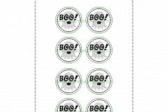 Boo! Ghost ITH Halloween Feltie Embroidery Design Product Image 8