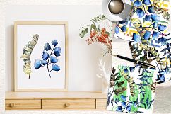 Brake plants PNG watercolor set Product Image 4