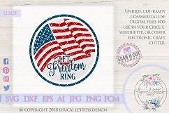 Let Freedom Ring Patriotic Cutting File LL242 F  SVG DXF FCM EPS AI JPG PNG Product Image 1