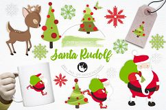 Santa Rudolf graphics and illustrations Product Image 1