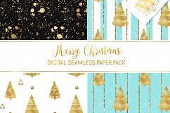 Christmas digital paper pack, seamless pattern snowflake Product Image 5