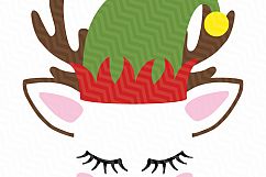 Christmas Face Unicorn SVG Product Image 6