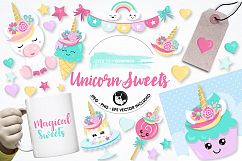 Unicorn sweets graphics and illustrations Product Image 1