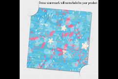 12 Winter Floral Digital Papers in Baby Blue and Baby Pink Product Image 2