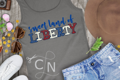 Sweet Land Of Liberty - Patterned Letters Product Image 1