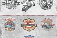  Vintage motorcycle, skulls and labels Product Image 7