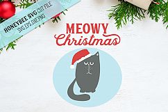 Meowy Christmas SVG Cut File Product Image 1