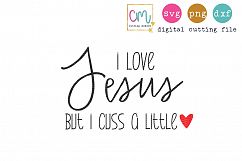 I Love Jesus But I Cuss A Little  Product Image 1