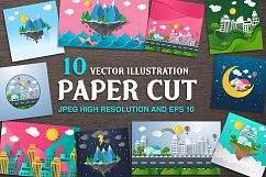 paper cut - vector illustration Product Image 1