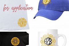 Mandala Monograms SVG, DXF, JPG, PNG, DWG, AI, EPS Product Image 3