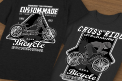 T-shirts bike emblems with grunge elements. Product Image 4